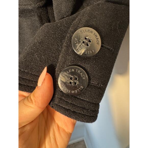 Ellen Tracy Wool Blend Coat Size 12P - Picture 4 of 7